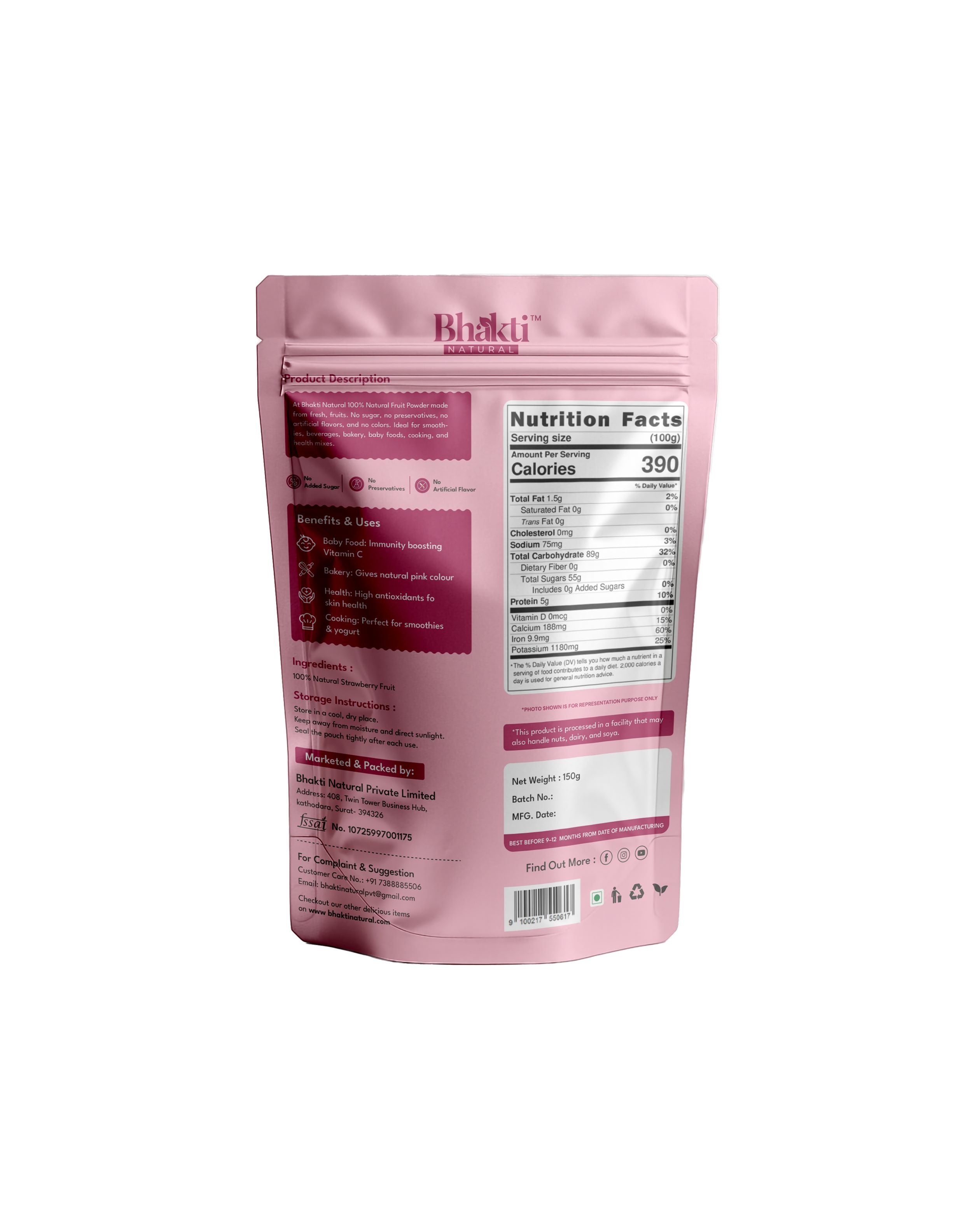 Freeze Dried Strawberry Powder